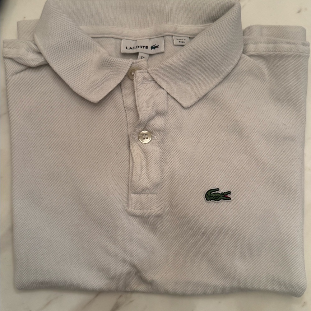 Lacoste White Polo Shirt